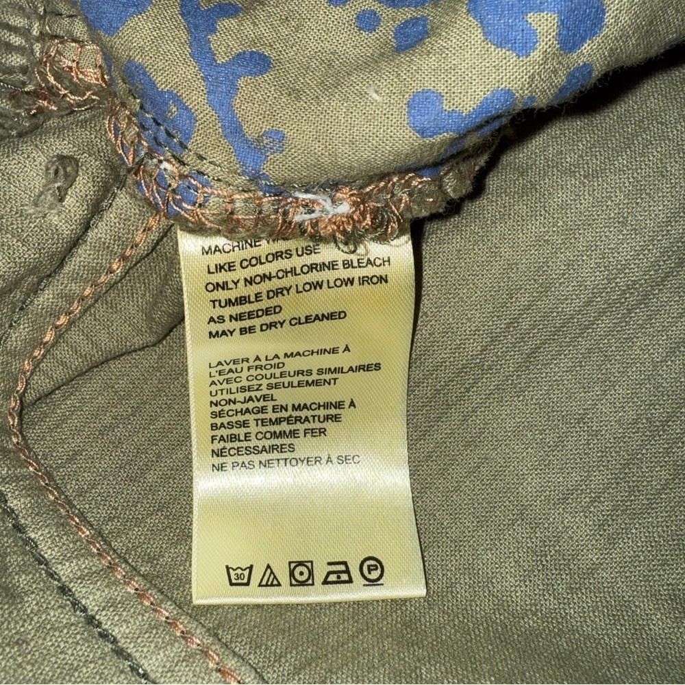 NWT We the Free Women’s Pax Slim Cord Boyfriend Jeans Olive Green 30” Corduroy - Picture 9 of 11